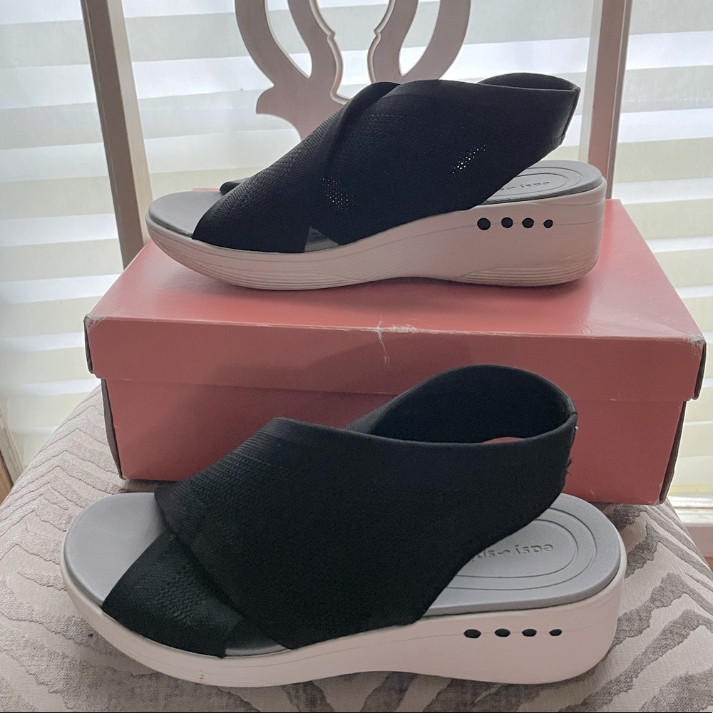 Easy Spirit Black Sandal